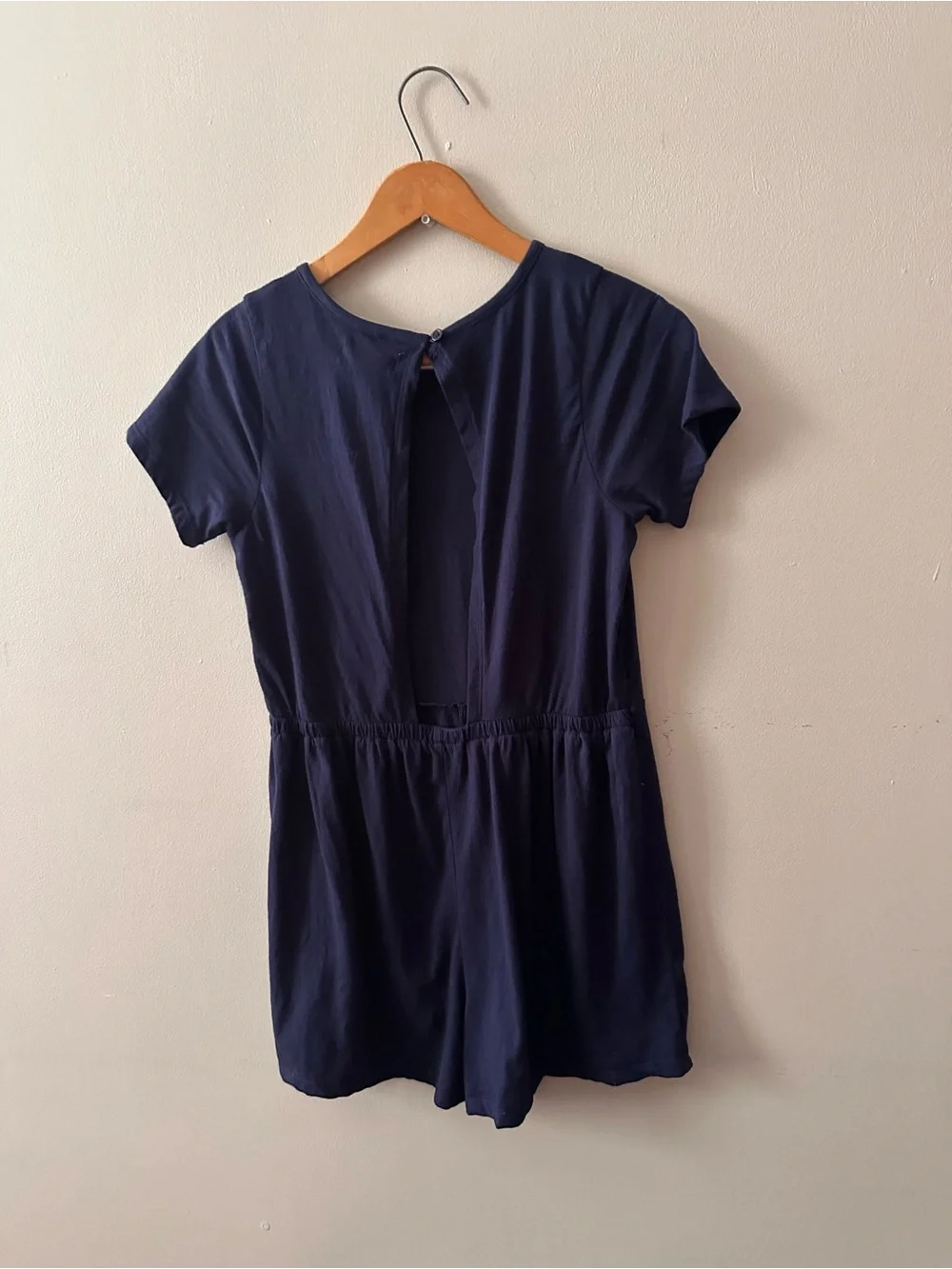 Melrose and Market Navy Short Sleeve Jumpsuit